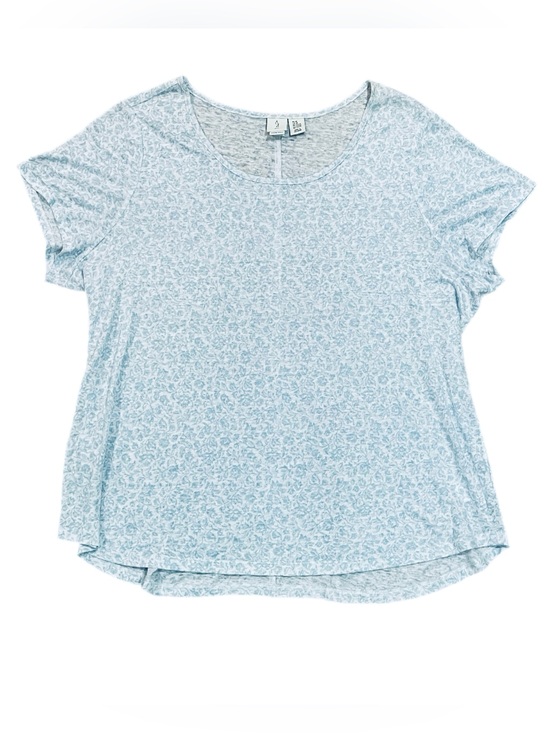 Joie Tops - Joie 100% Linen Floral Top Lagenlook Coastal Flowy Light Boho Italy Blue 2X Plus
